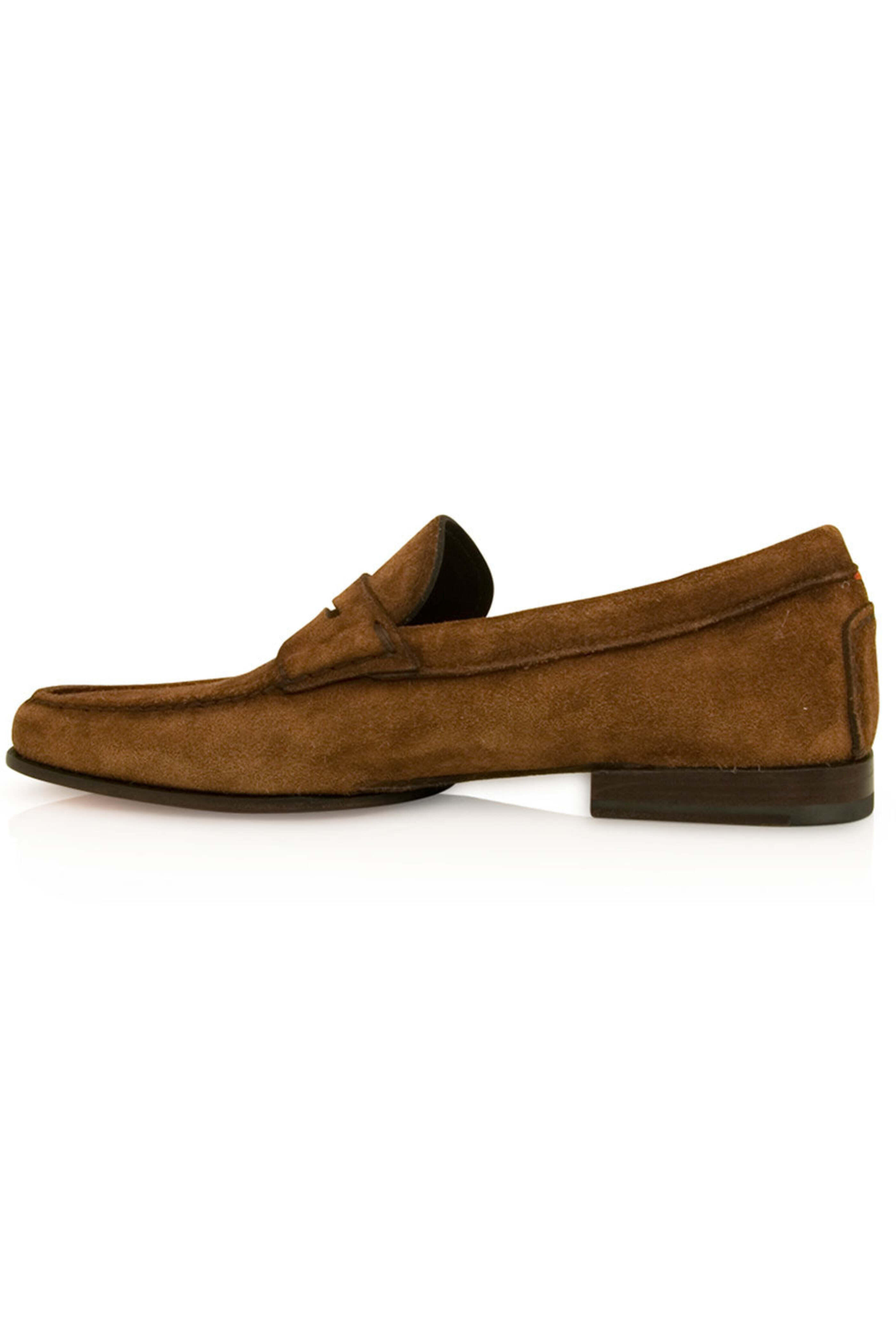 Santoni - Dousing Suede Loafer in Brown