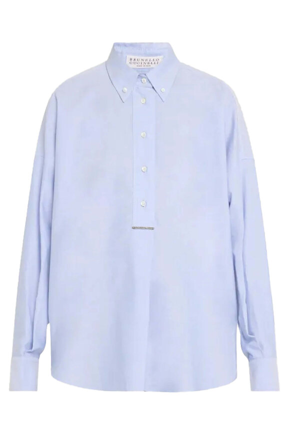 Brunello Cucinelli Striped Lightweight Linen Shirt | Saks