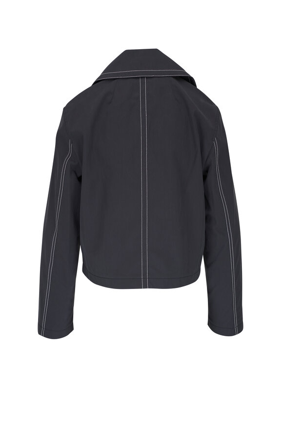 Lafayette 148 New York - Cotton Twill Double Breasted Navy Jacket 