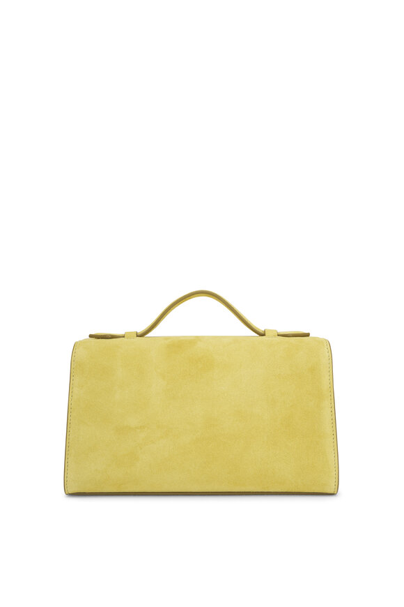 Savette Symmetry Pochette Chartreuse Suede Top Handle Bag - view 3