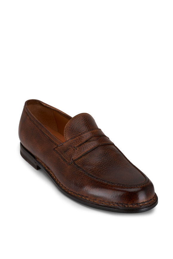 Bontoni - Saverese II Medium Chocolate Brown Leather Loafer