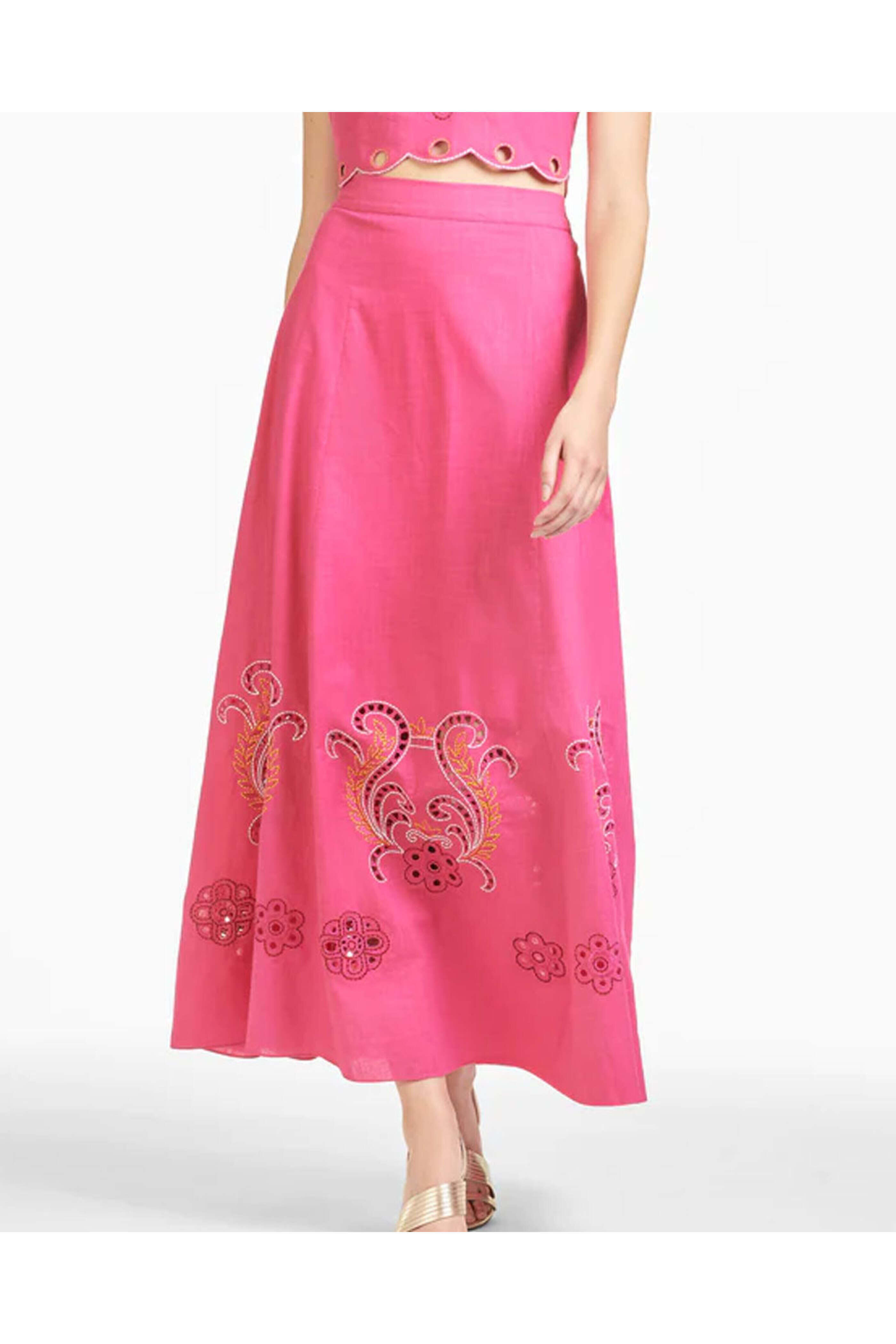 Sachin + Babi - Fuchsia Colleen Skirt