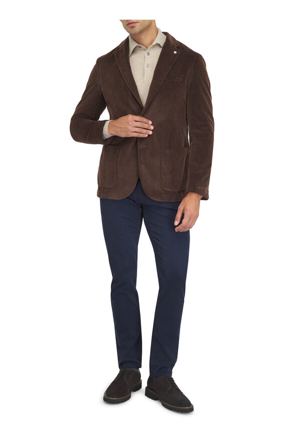 Fedeli Sand Long Sleeve Cashmere Polo - view 2