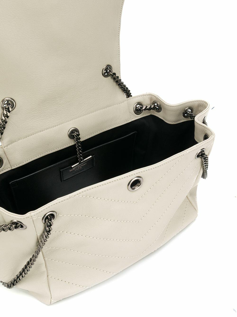 Saint Laurent - Nolita Monogram White Quilted Small Bag