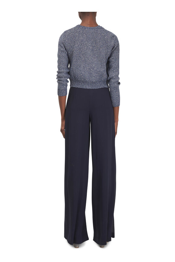 Akris Fellia Navy Silk Wide Leg Pant - view 3