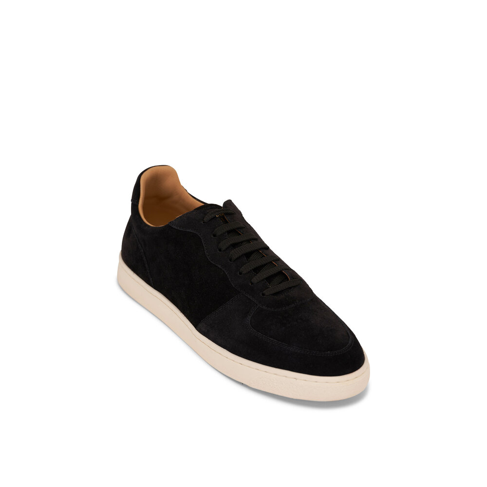 Brunello Cucinelli - Black Suede Low Top Sneaker