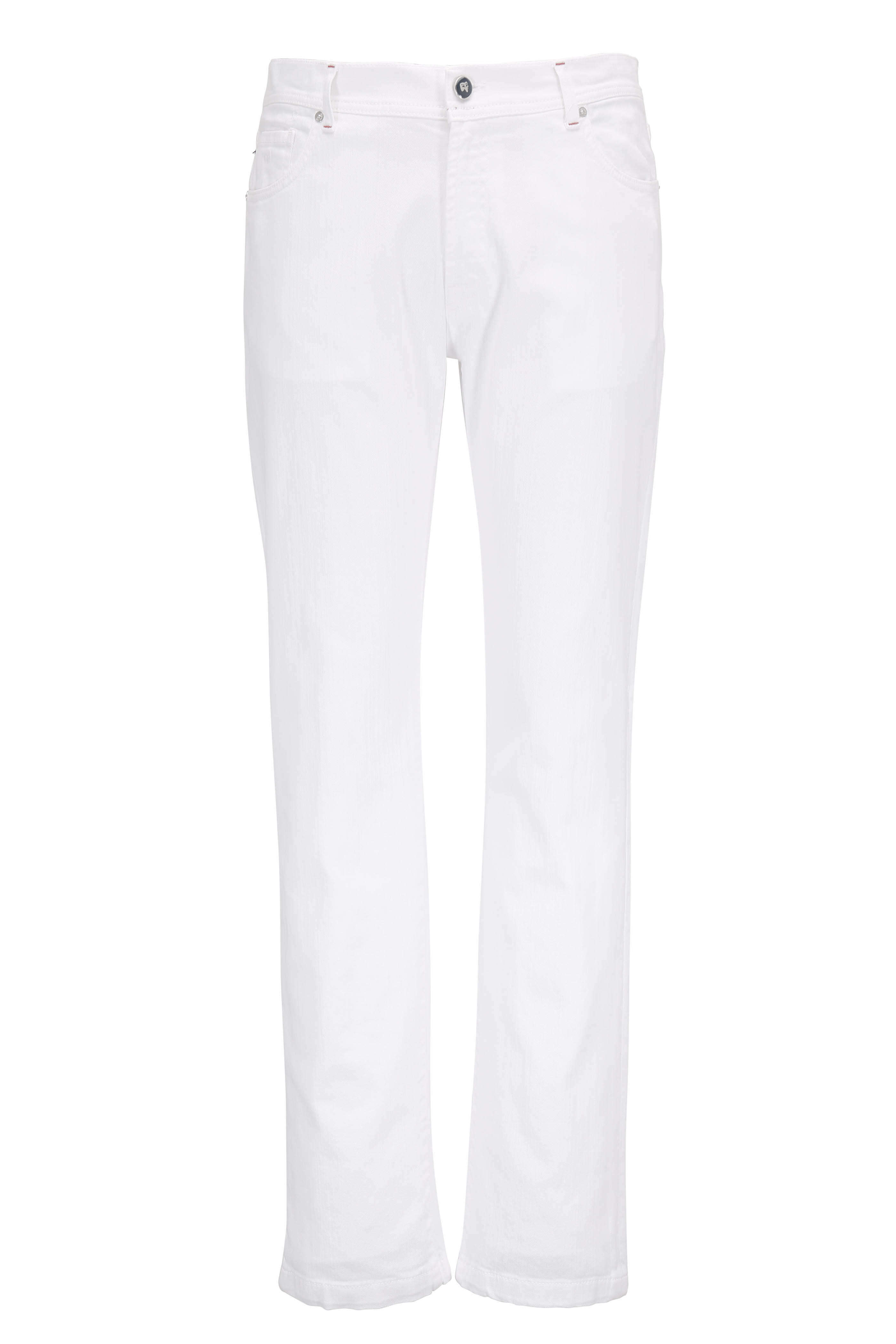 Marco Pescarolo - Nerano White Five Pocket Jean