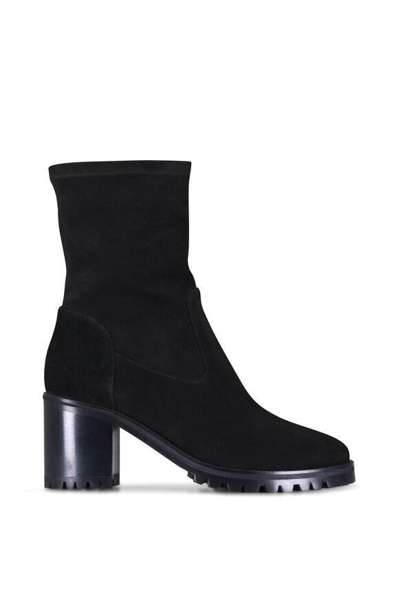 Aquatalia Joplin Black Suede Ankle Boot - view 2