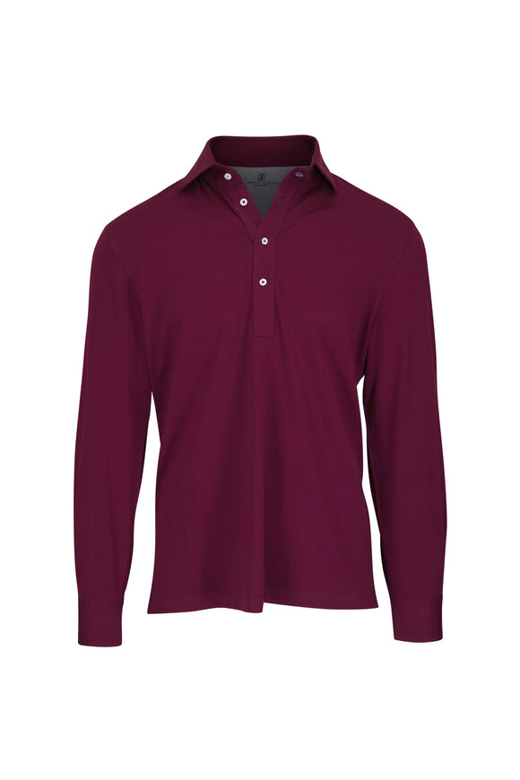 Brunello Cucinelli - Grigio Polo T-Shirt | Mitchell Stores