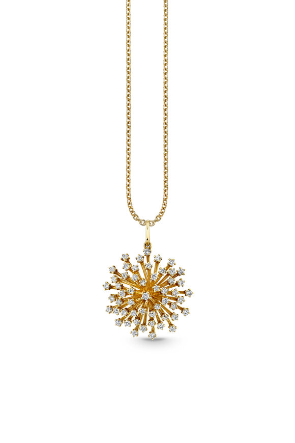 Sydney Evan 14k Yellow Gold Desert Flower Charm Pendant - view 1