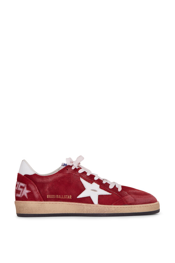 Golden Goose - Ball-Star Red Suede Low-Top Sneaker