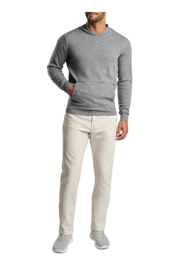 Peter Millar - Conway Gale Gray Wool & Cashmere Hoodie