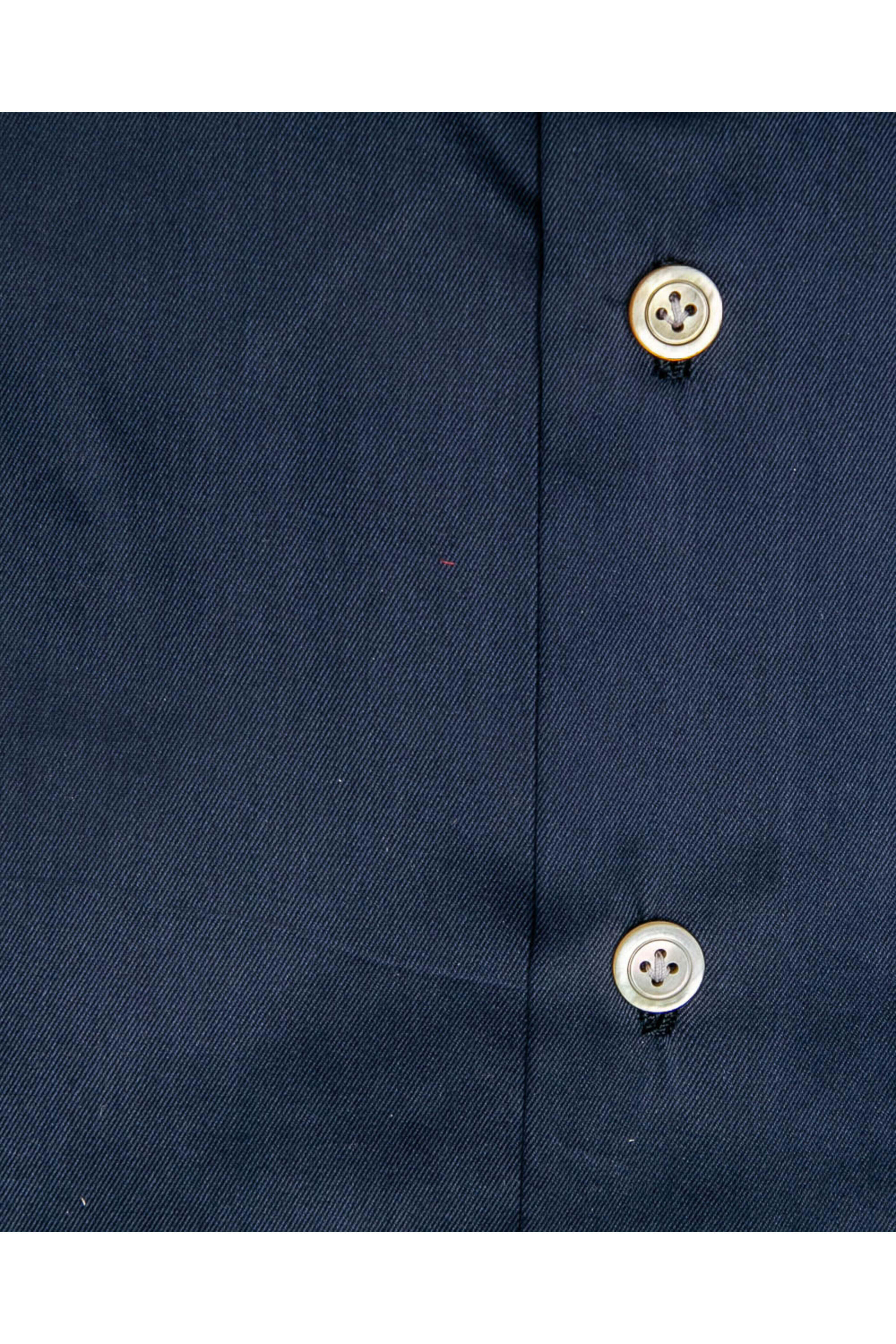 Kiton - Denim Blue Twill Dress Shirt - view 2