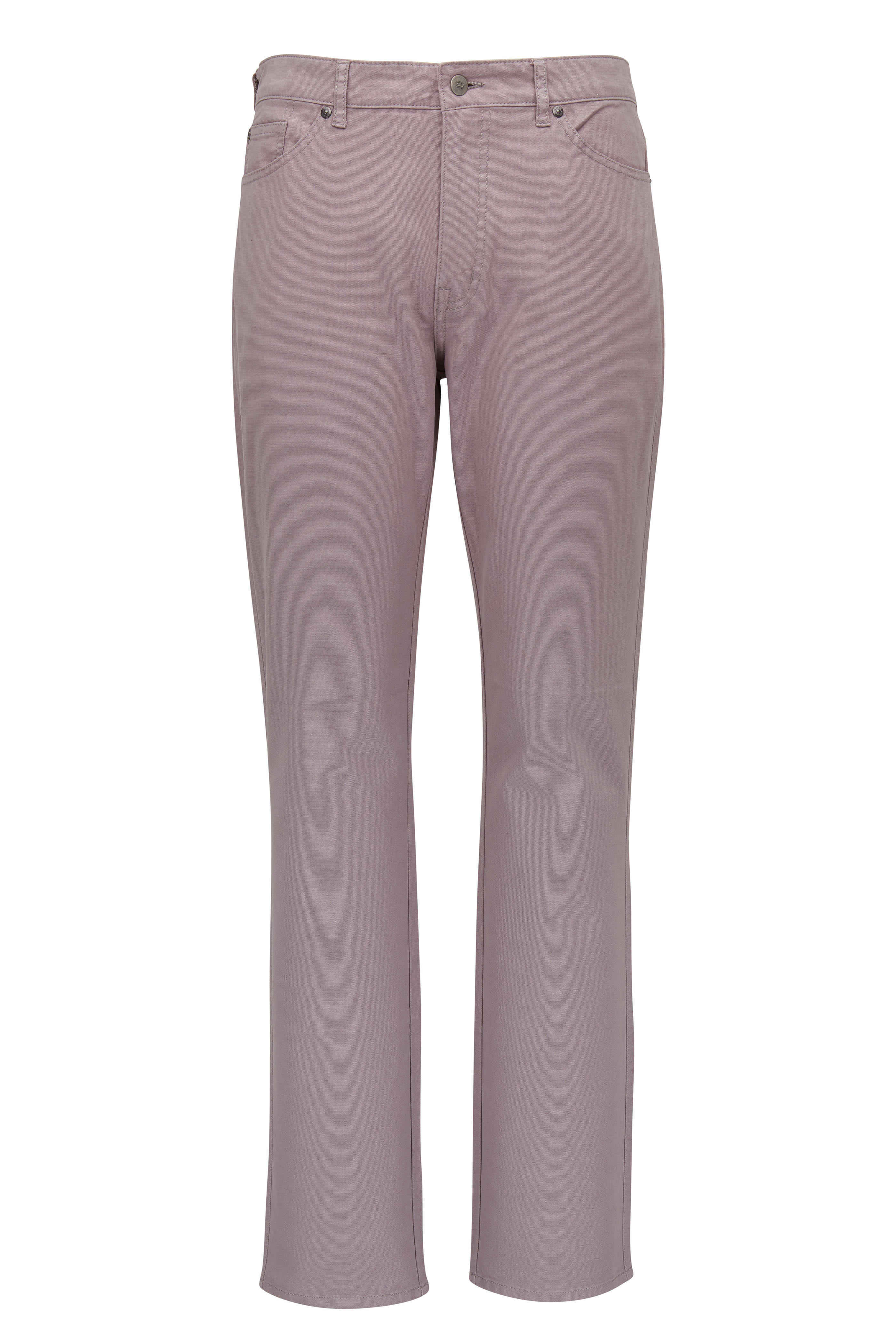 Peter Millar - Gray Canvas Five Pocket Pant