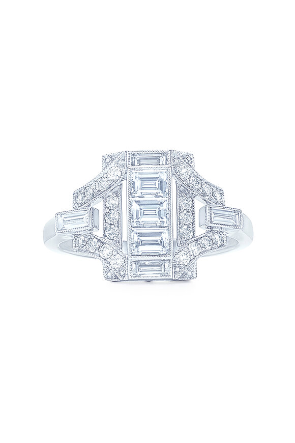 Kwiat - Splendor Collection White Gold Diamond Fancy Ring 