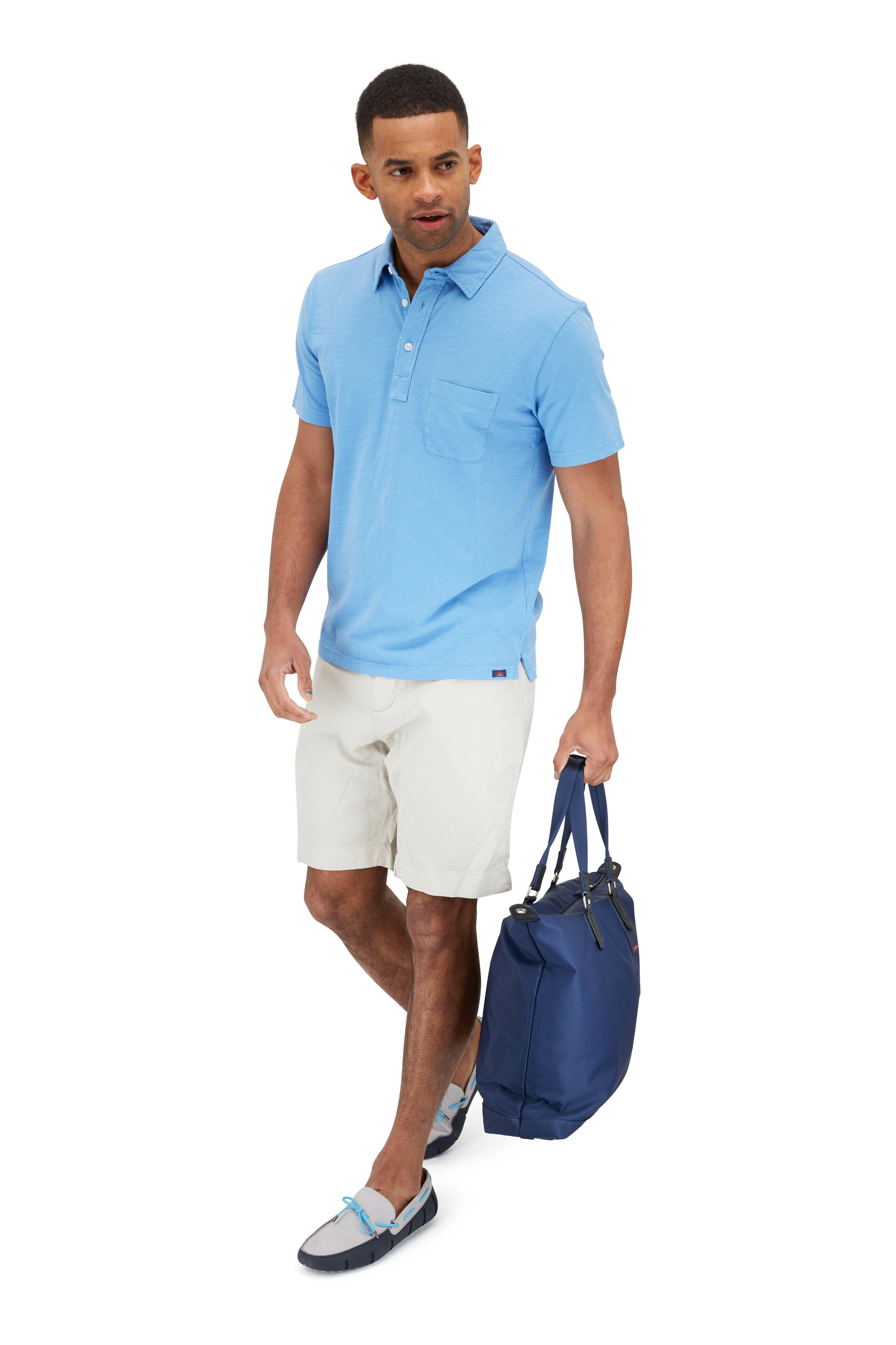 Swims - Navy Blue Nylon Waterproof Bag