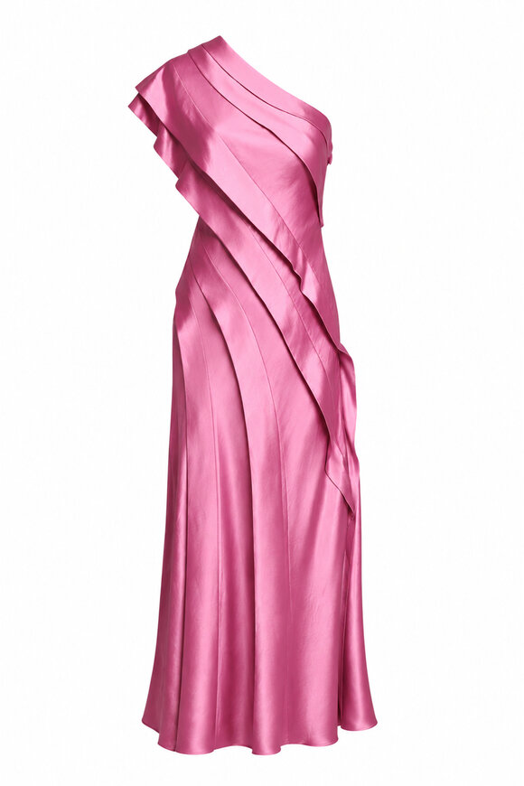 Acler Musk Pink Blenfleet One-Shoulder Gown - view 1
