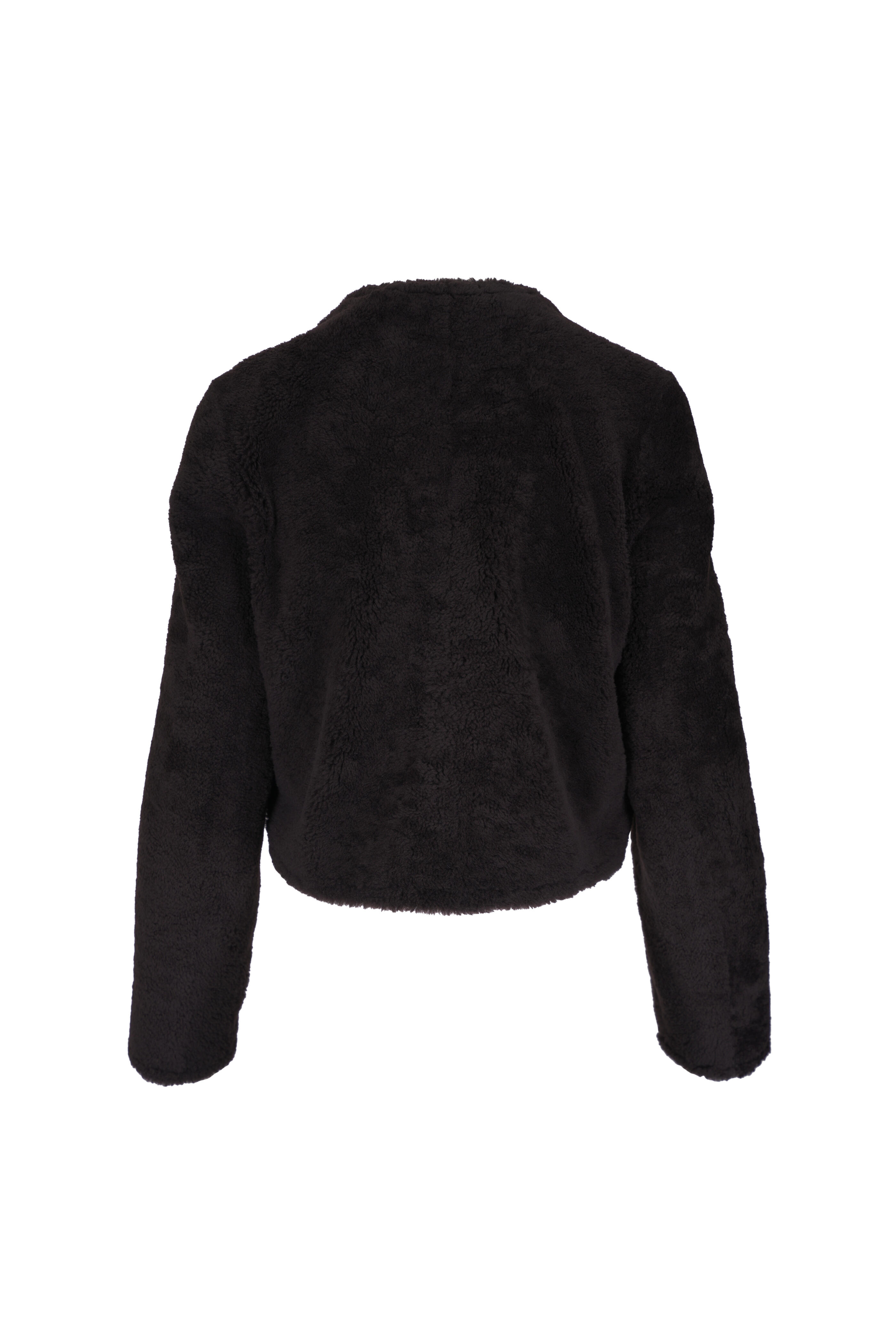Dorothee Schumacher - Soft Touch Chocolate Reversible Shearling Jacket - view 2