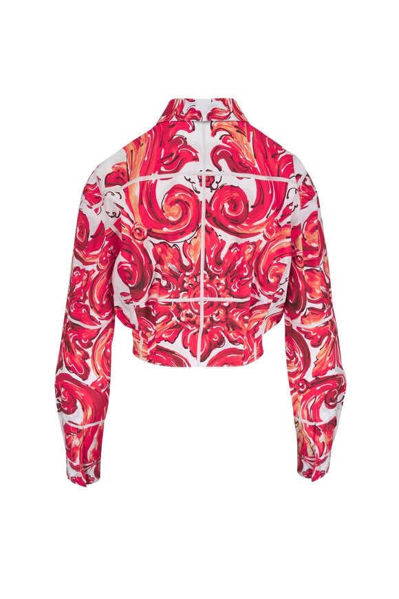 Dolce & Gabbana Majolica Print Poplin Tie Blouse - view 2