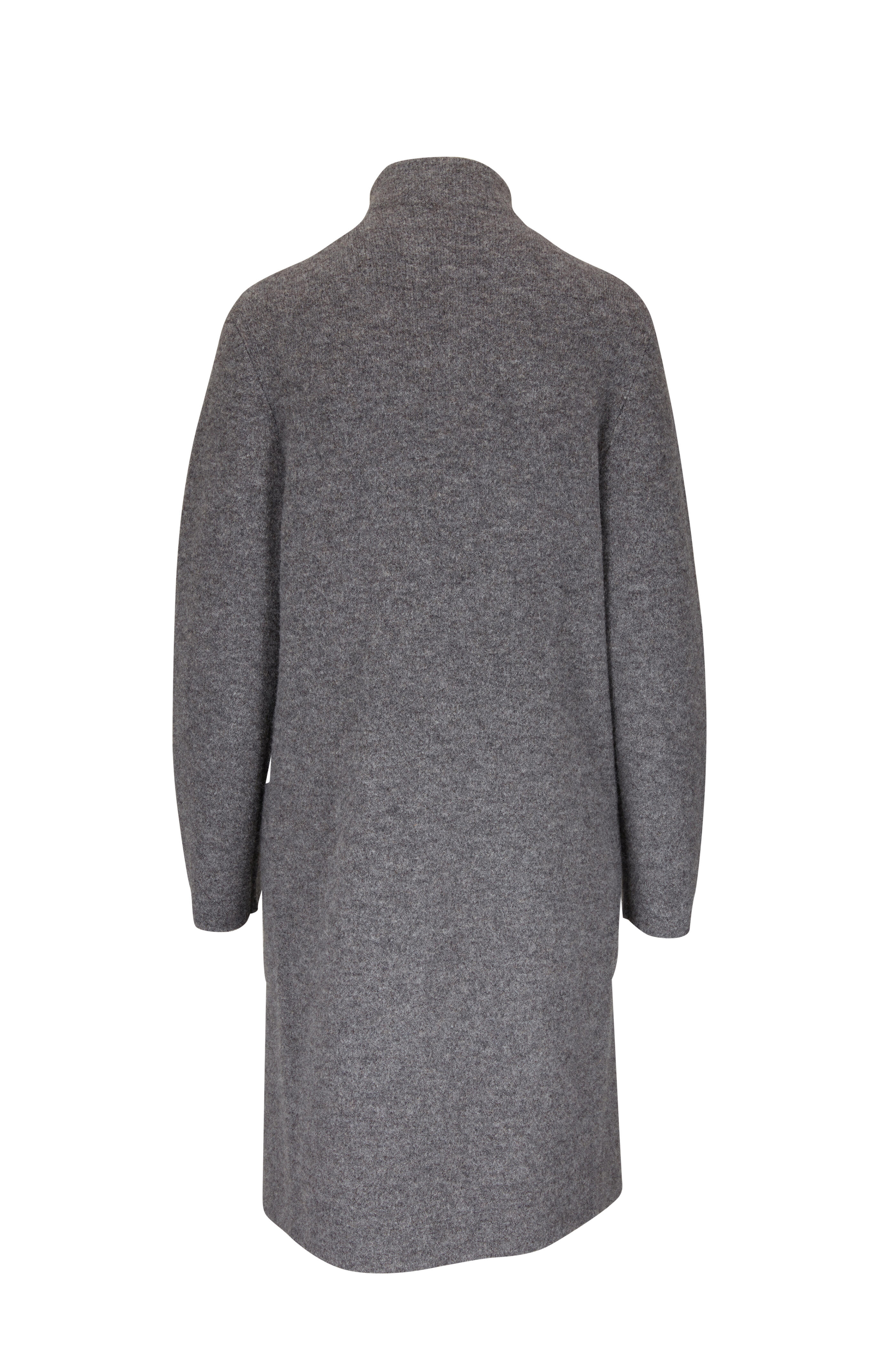 Vince - Light Heather Gray Clean Edge Cardigan Coat