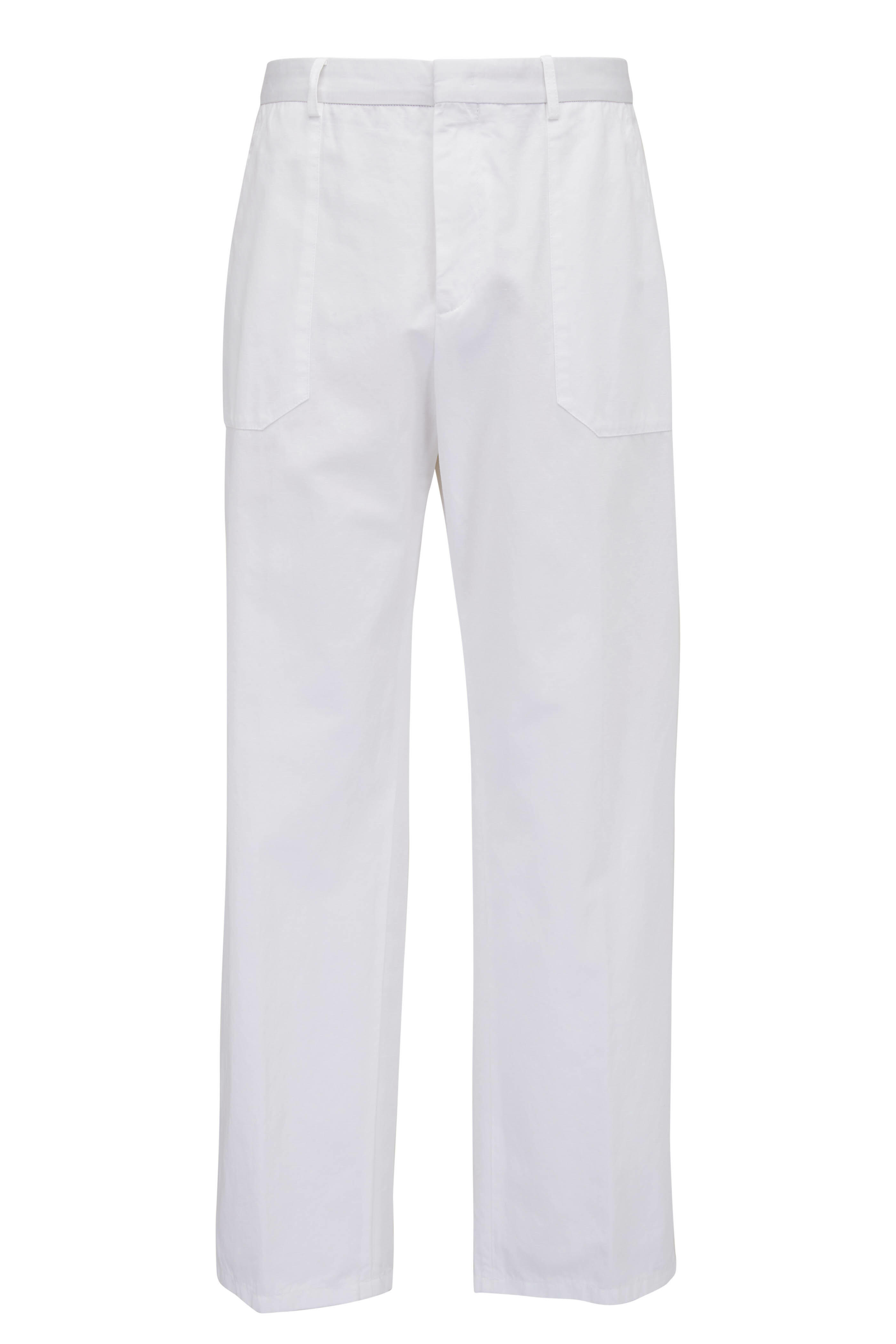 （25）loro pianaホワイト スラックス Loro Piana - White Denim Pant | Mitchell Stores