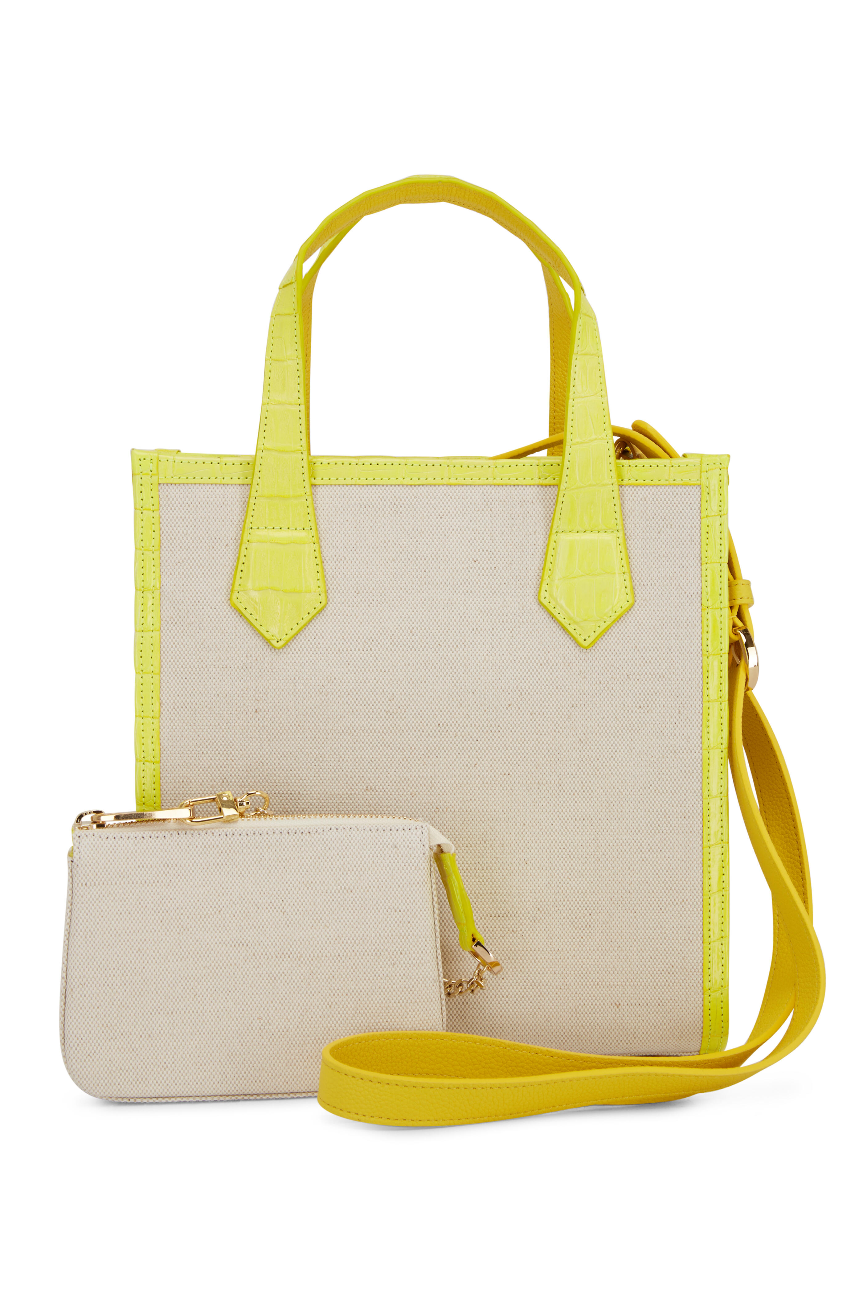 Maria Oliver - Martina Giallo Yellow Canvas Tote