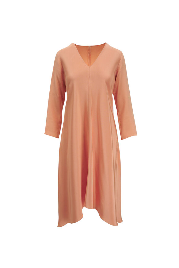 Peter Cohen - Byrd Canteloupe 4-Ply Silk Dress 