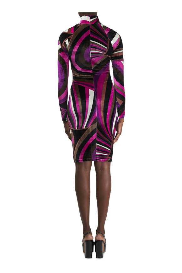 Pucci - Velvet Printed Midi Dress