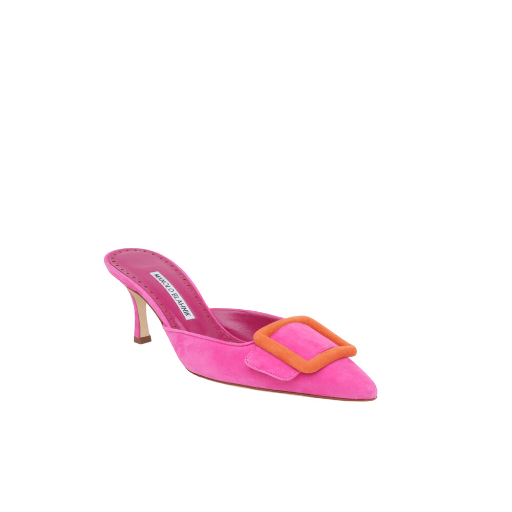 Manolo Blahnik - Maysale Bicolor in Pink | Mitchell Stores
