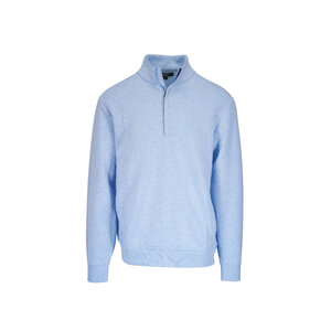 RLX Ralph Lauren Men's Light Blue Quilted Double Knit Pullover