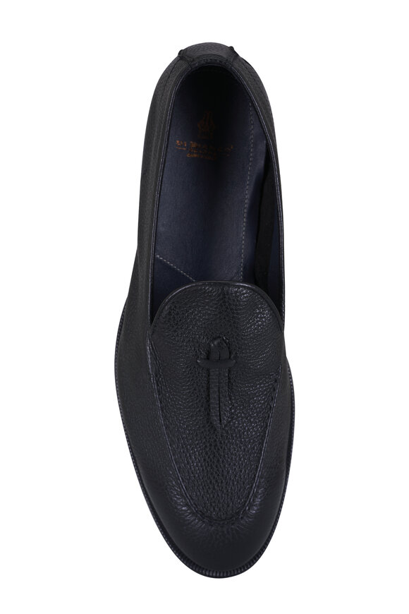 Di Bianco Rotella Peccari Stampato Grained Leather Loafer - view 3