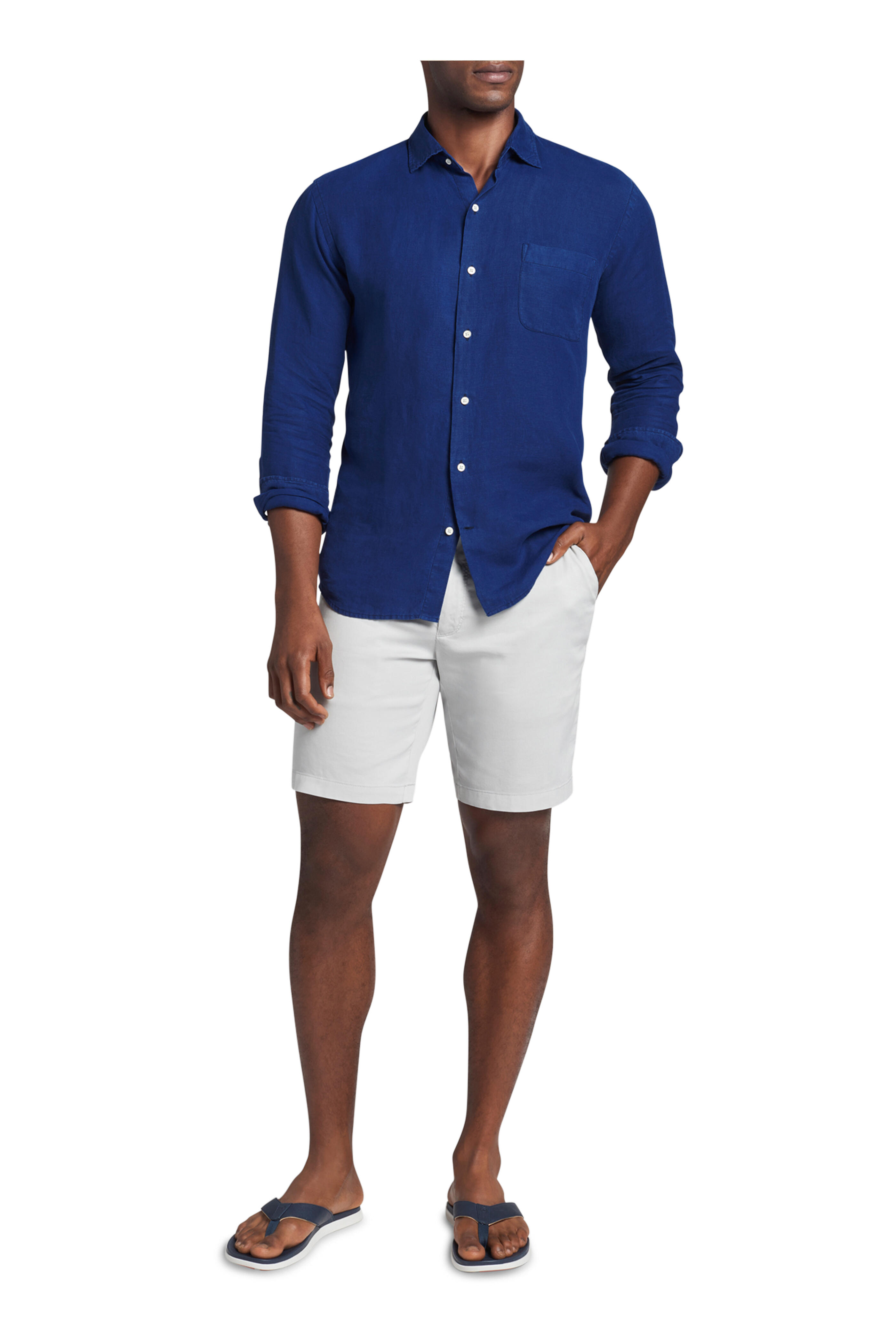 Peter Millar - Atlantic Coastal Linen Garment Dyed Sport Shirt