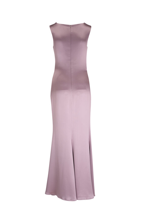 Kiton - Rose Purple Ruched Waist Gown