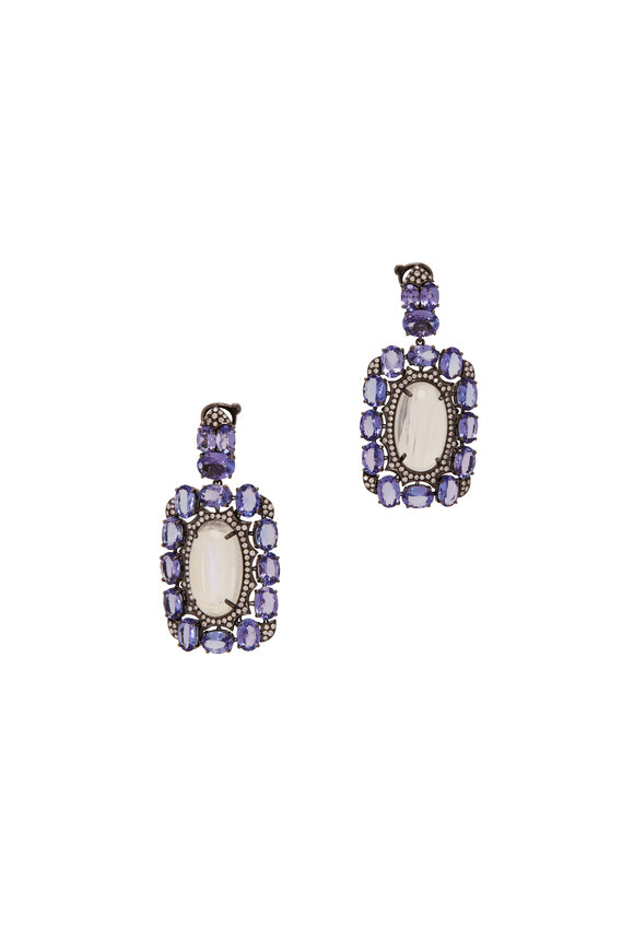 Etho Maria - Tanzanite, Diamond & Moonstone Earrings