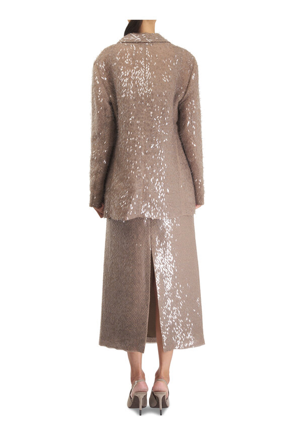 Brunello Cucinelli Crispy Silk Dazzling Blazer - view 3