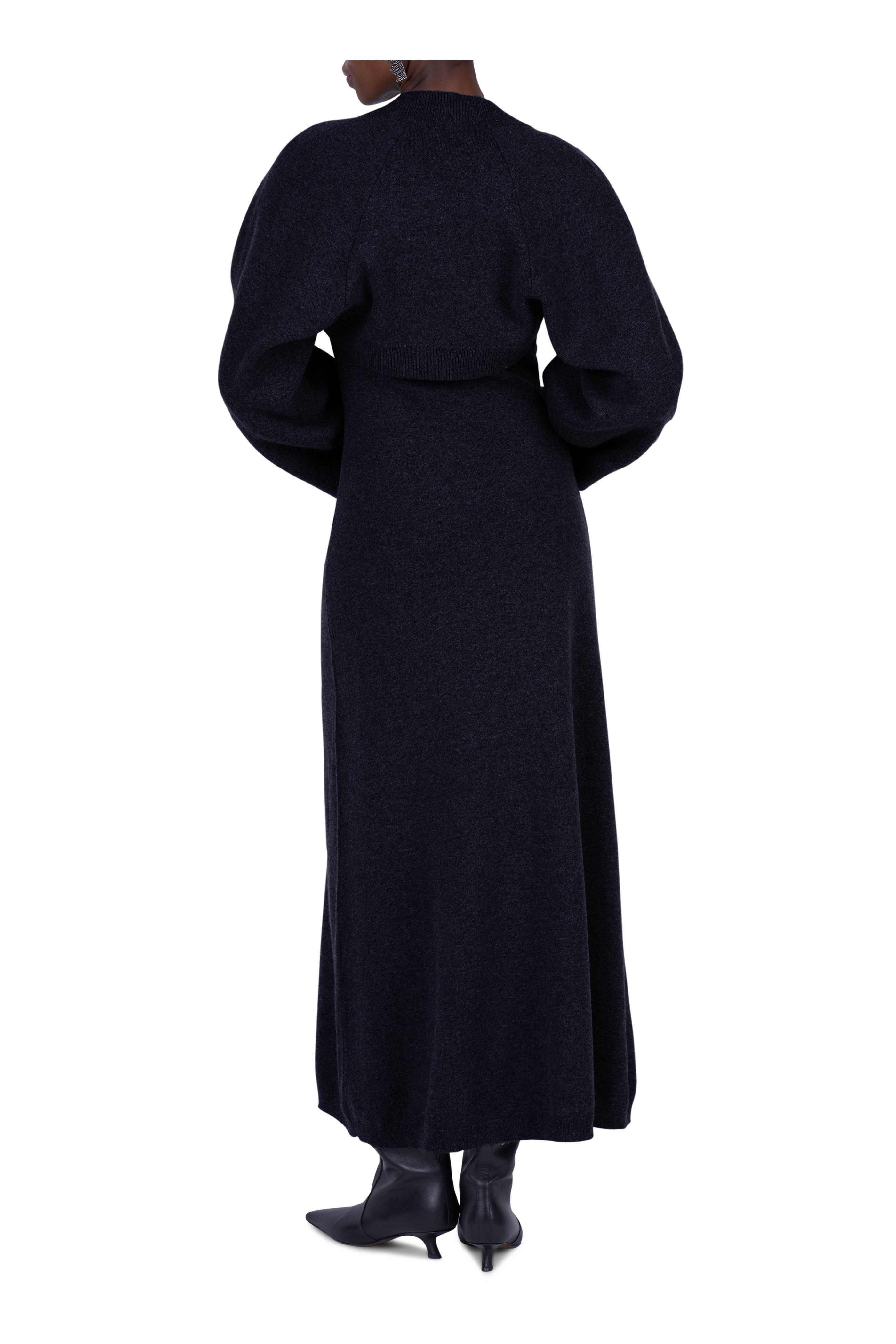 Brunello Cucinelli - Black Cashmere Maxi Dress