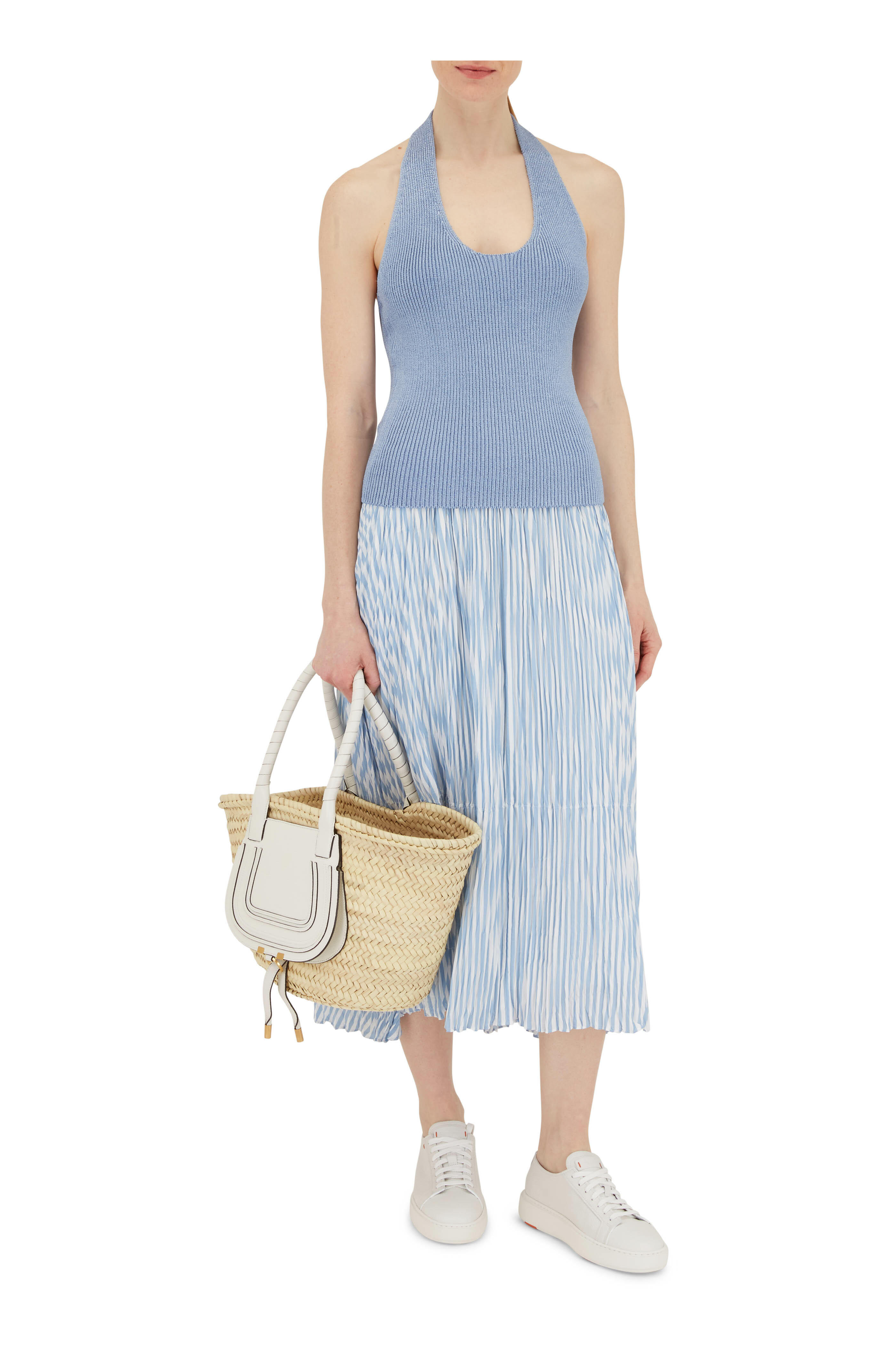 Veronica Beard - Sid Light Blue Sleeveless Pullover