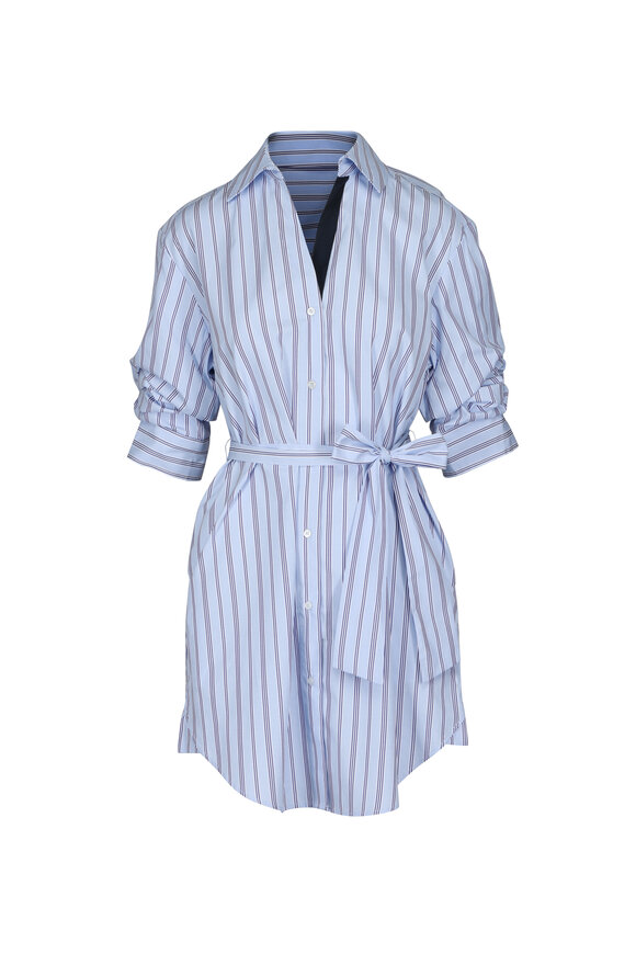 Brochu Walker Baby Blue Pia Stripe Dress