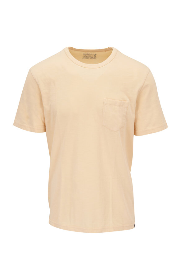 Faherty Brand - Yellow Sunwashed Pocket T-Shirt