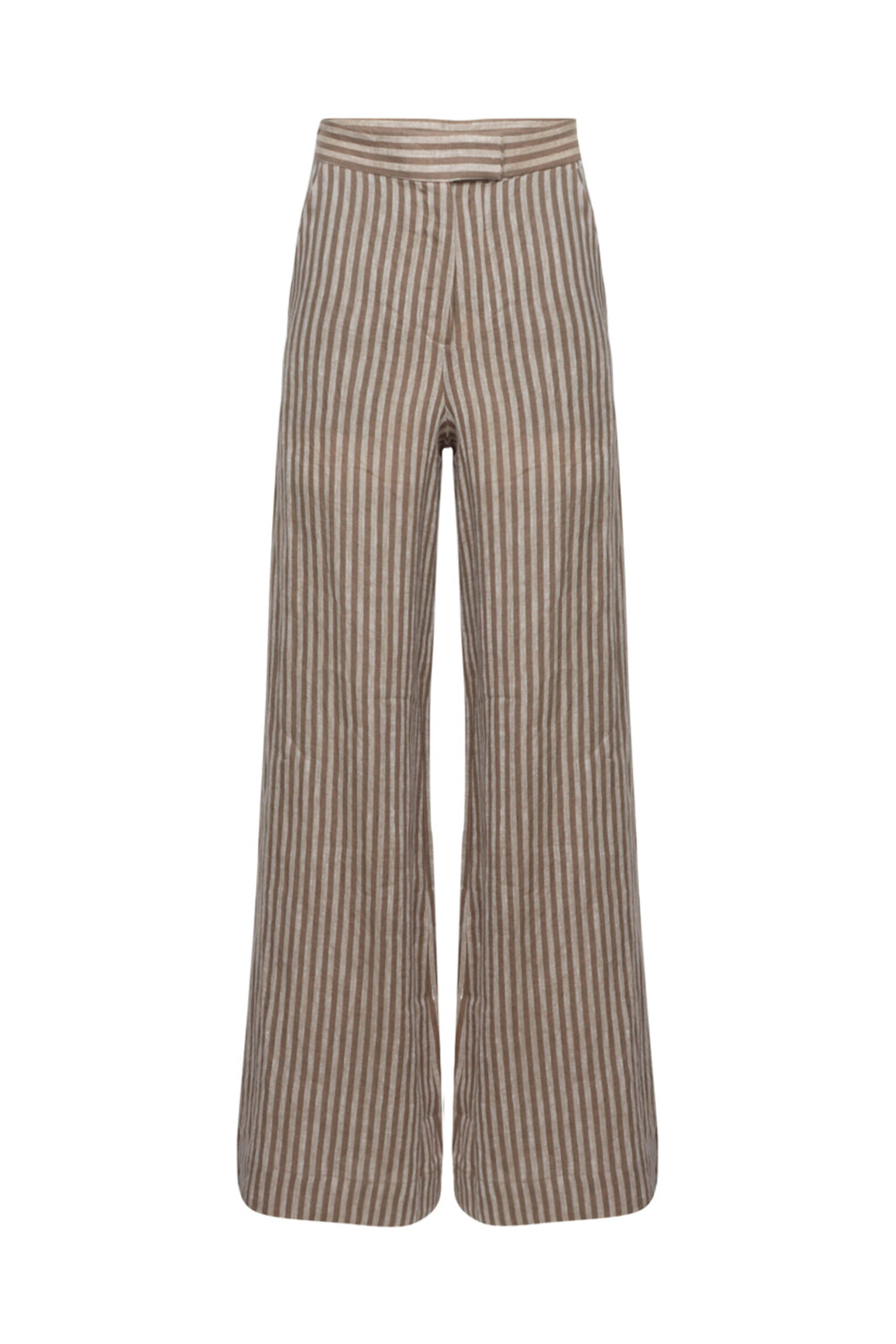 Hevron - Chocolate Stripe Capri Pant