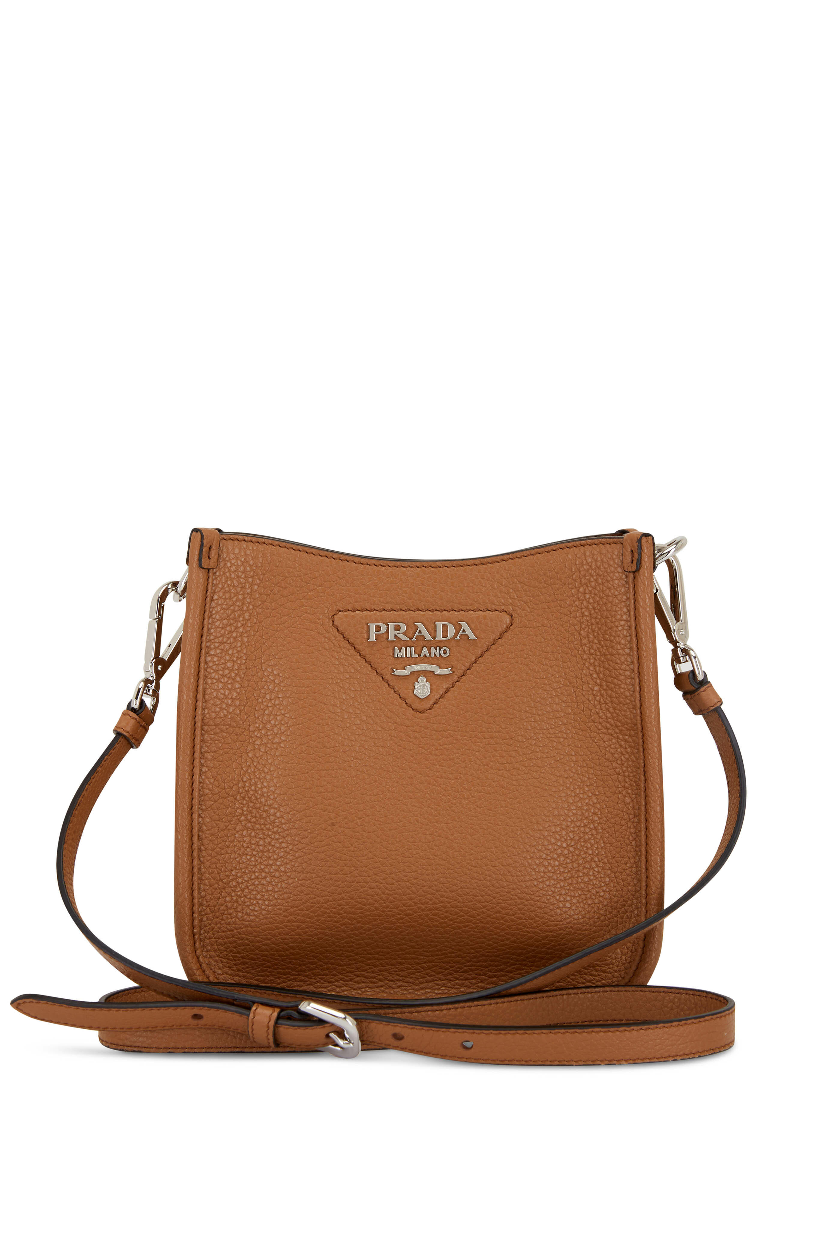 Prada - Caramel Leather Mini Shoulder Bag | Mitchell Stores