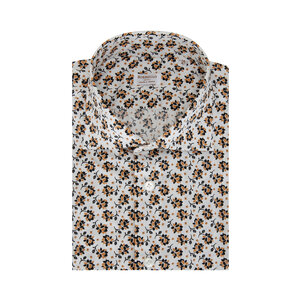 Tシャツ・カットソー BORRIELLO SS24 Patterned print shirt (18032 2) Borriello - Yellow & Black Floral Sport Shirt | Mitchell Stores