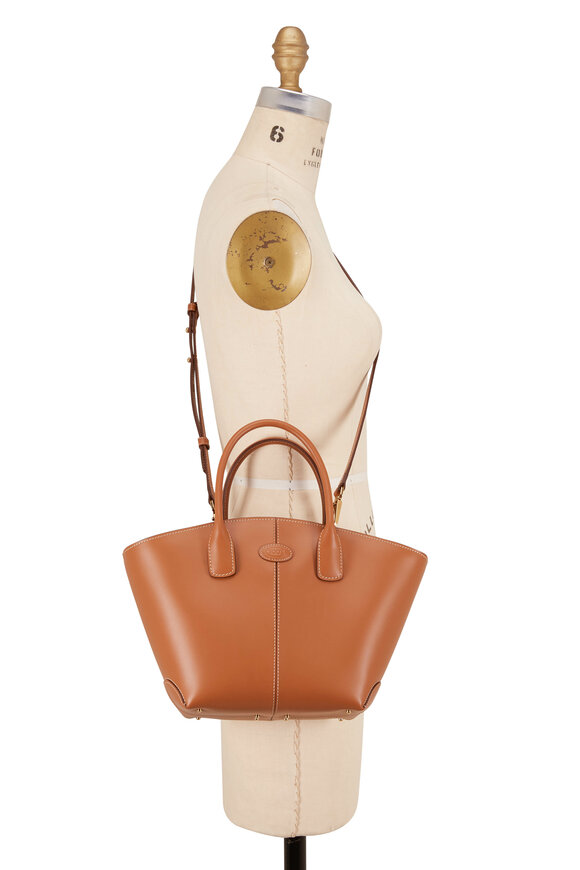 Tod's - Manici Brown Leather Medium Tote Handbag