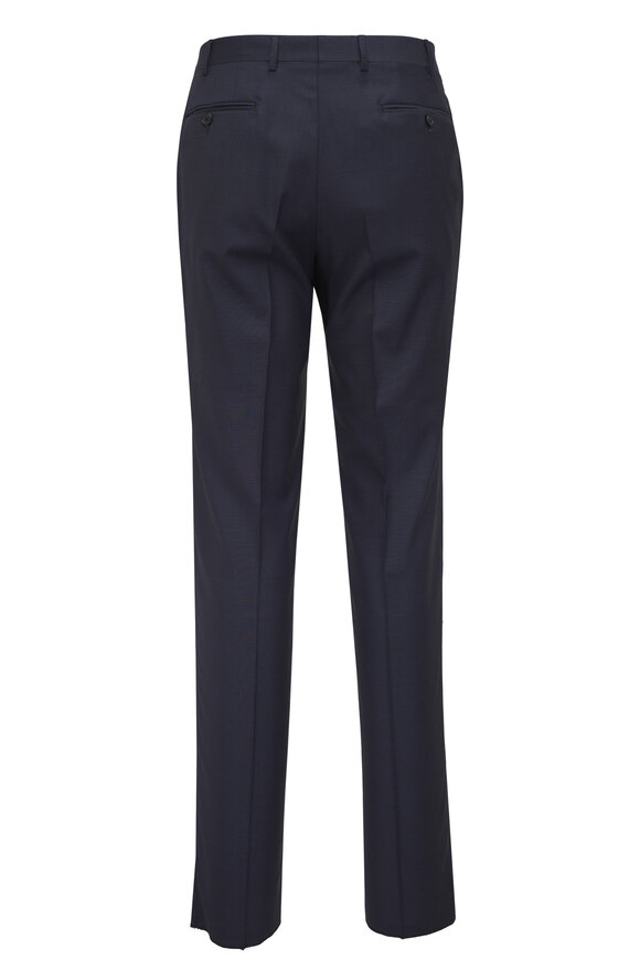 Canali Midnight Micro Check Wool Suit - view 5