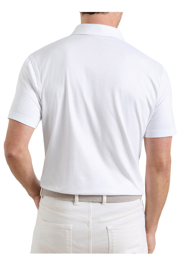 Peter Millar Excursionist Flex White Short Sleeve Polo - view 3