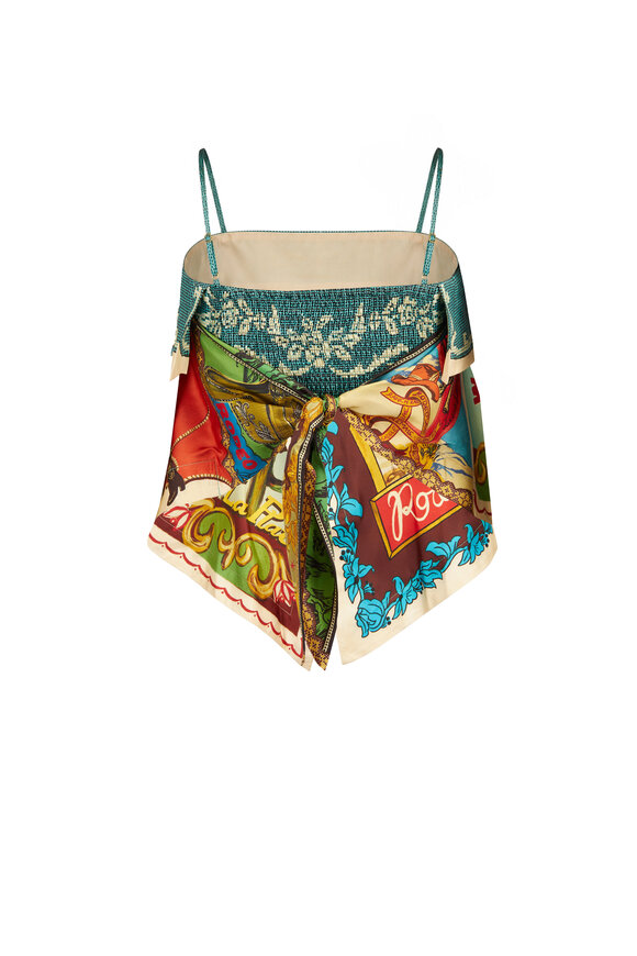 Alémais Ace Silk Scarf Top - view 2