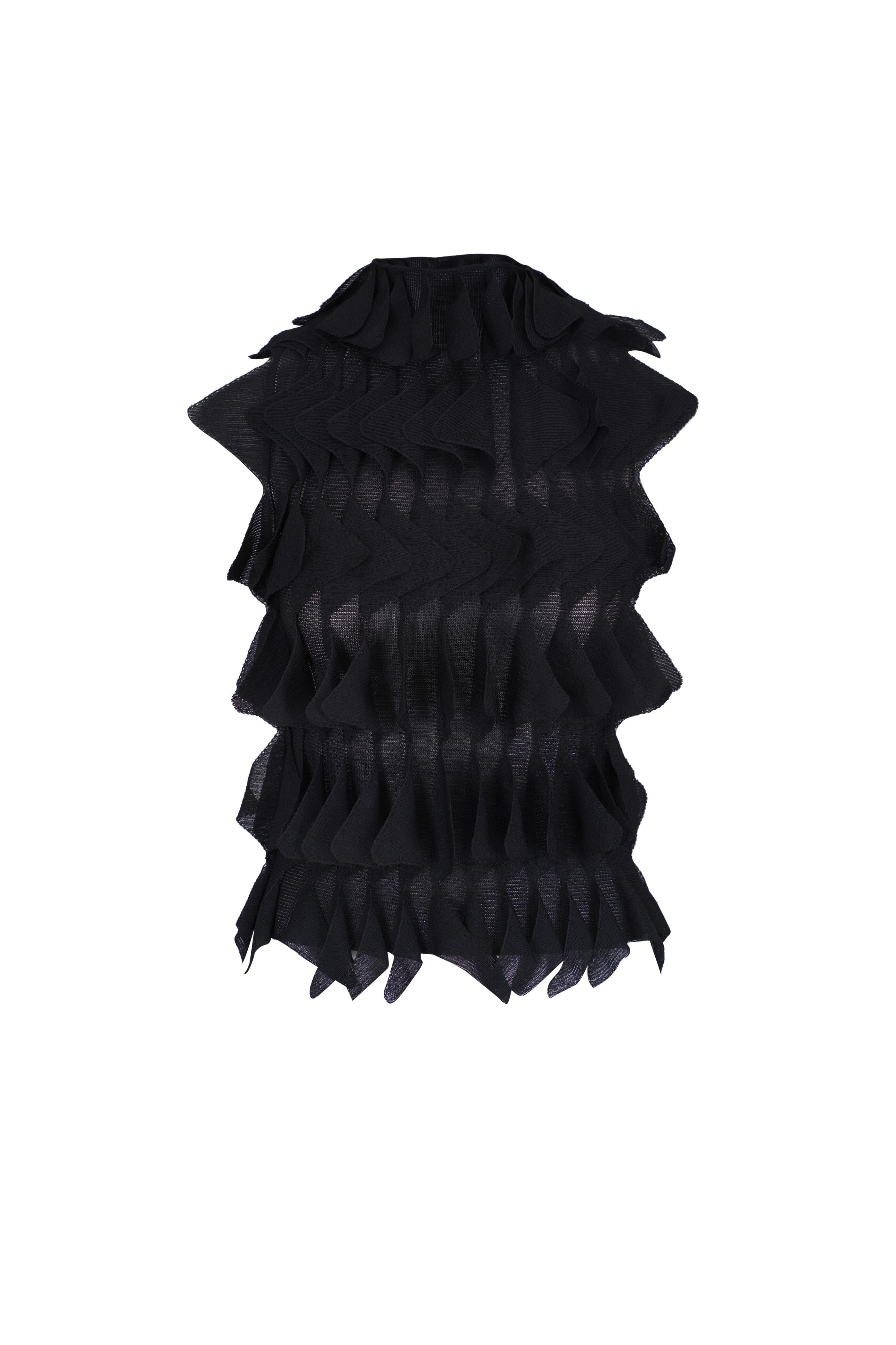 Missoni - Top Black Beauty Ruffled Blouse