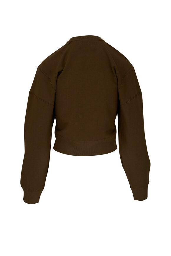 Saint Laurent - Dark Khaki Crewneck Sweater 