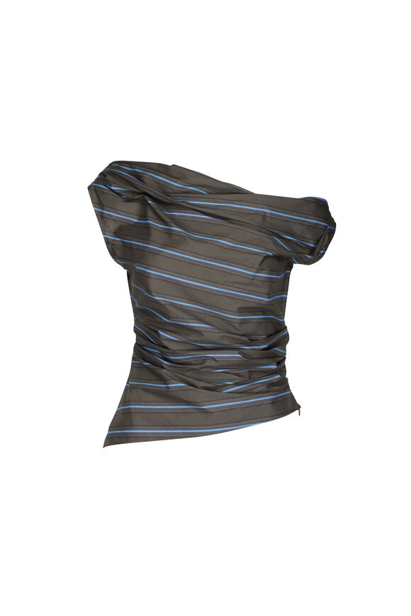 Staud Phare Hunting Stripe Blouse