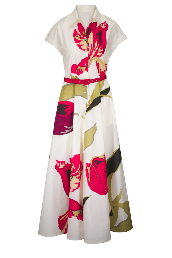 Sara Roka Elodie Multicolor Floral Print Dress